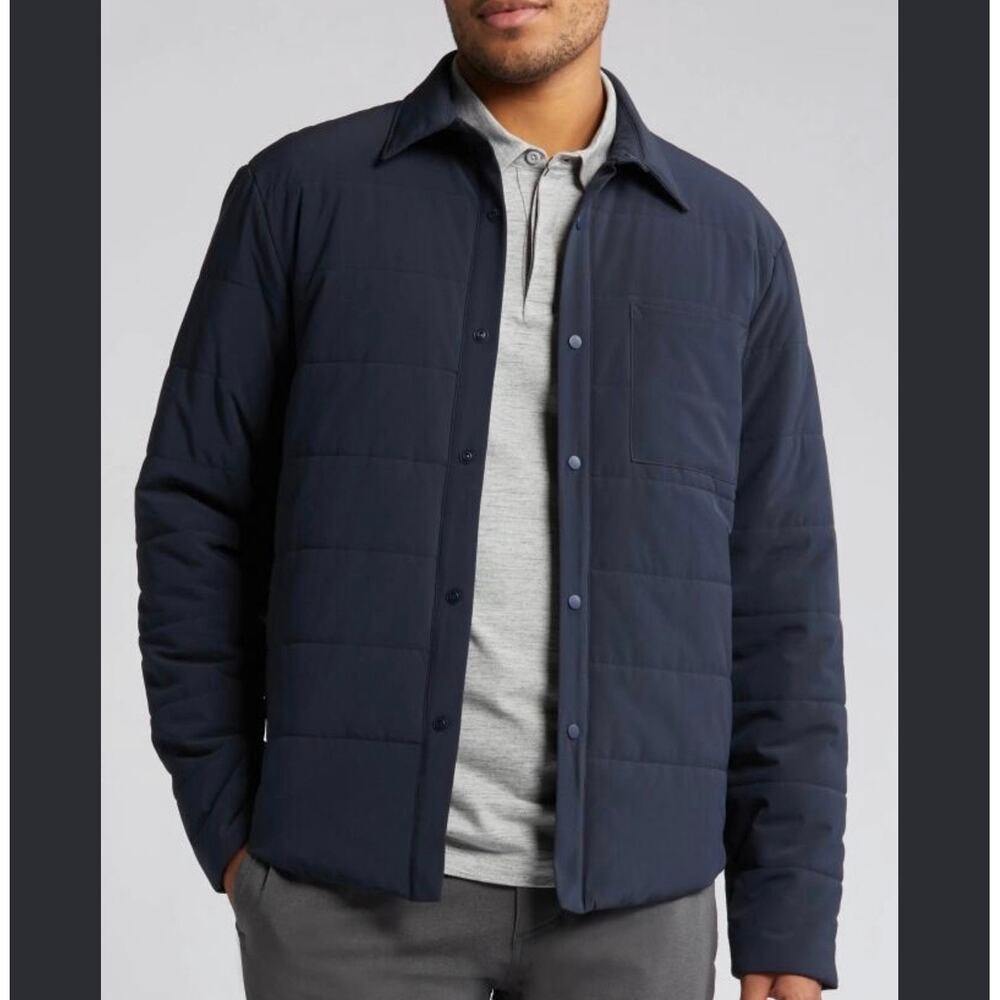 Zella Raid Insulated Navy Men’s Puffer Quilted Active Coat Jacket XL